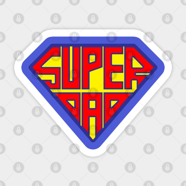Super Dad Superhero Father Best Dad Gift For Him And Dads Sticker by BoggsNicolas